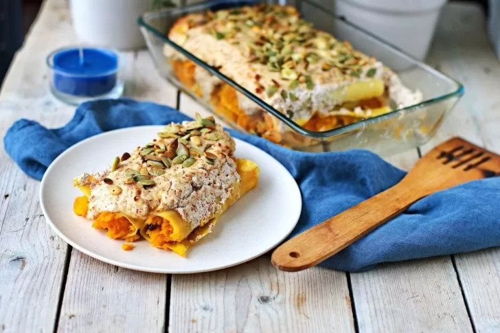 Recetas light para el invierno: canelones rellenos con calabaza y queso y brownie bajas calorías