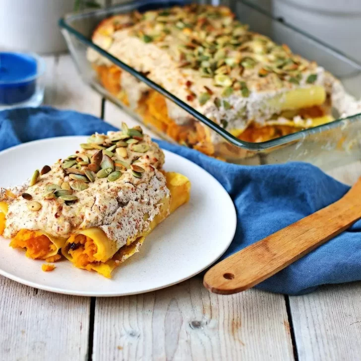 Recetas light para el invierno: canelones rellenos con calabaza y queso y brownie bajas calorías