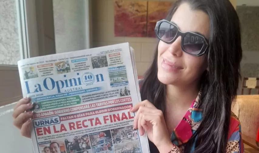 Video. Charlotte Caniggia pasó por Río Gallegos y habló con La Opinión Austral: “Estoy muy feliz”