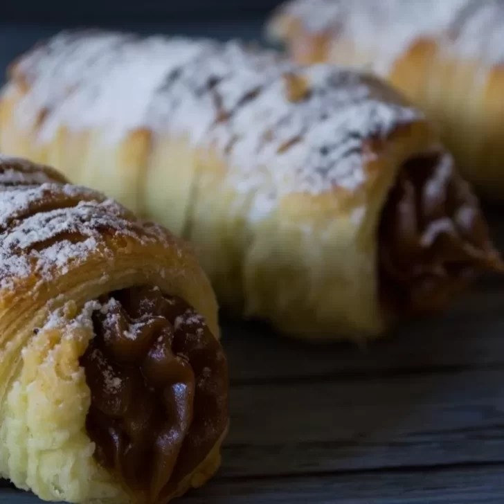 Receta de cañoncitos de dulce de leche caseros para la merienda