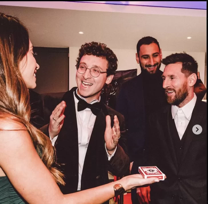 El divertido momento viral de Lionel Messi junto a un famoso mago