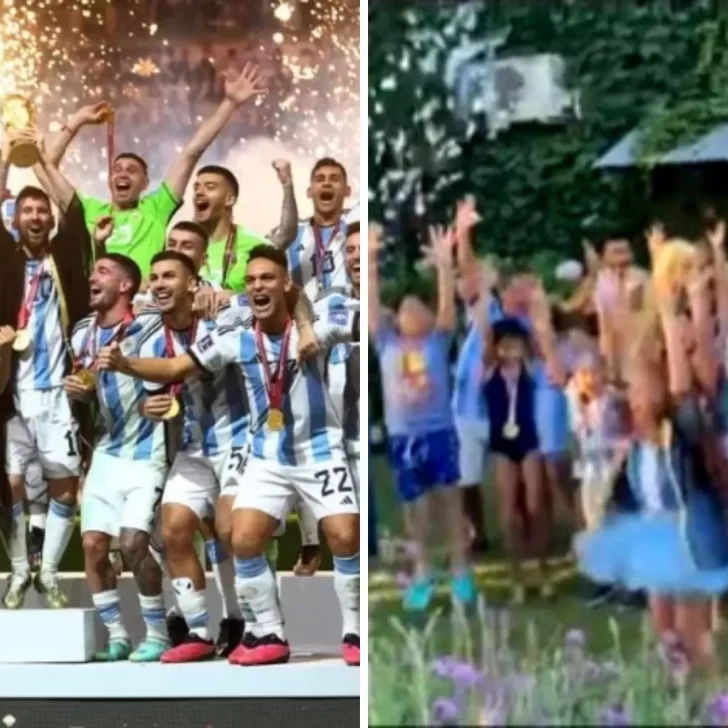 Video. Modo “Scaloneta”: una nena celebró su cumpleaños levantando la Copa del Mundo y se volvió viral Video. Modo “Scaloneta”: una nena celebró su cumpleaños levantando la Copa del Mundo y se volvió viral