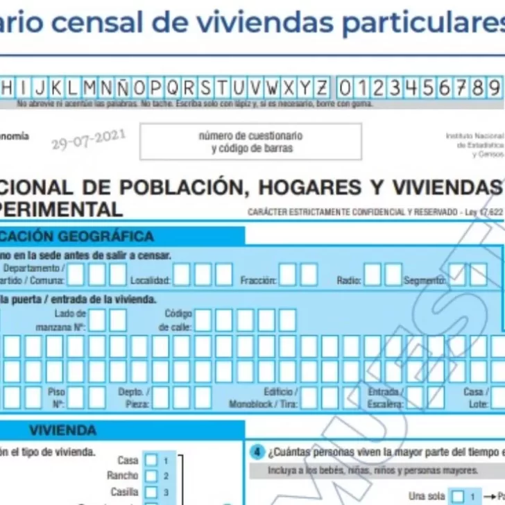 Cómo será el Censo 2022 en Santa Cruz: horario, operativos, preguntas del cuestionario y más Cómo será el Censo 2022 en Santa Cruz: horario, operativos, preguntas del cuestionario y más