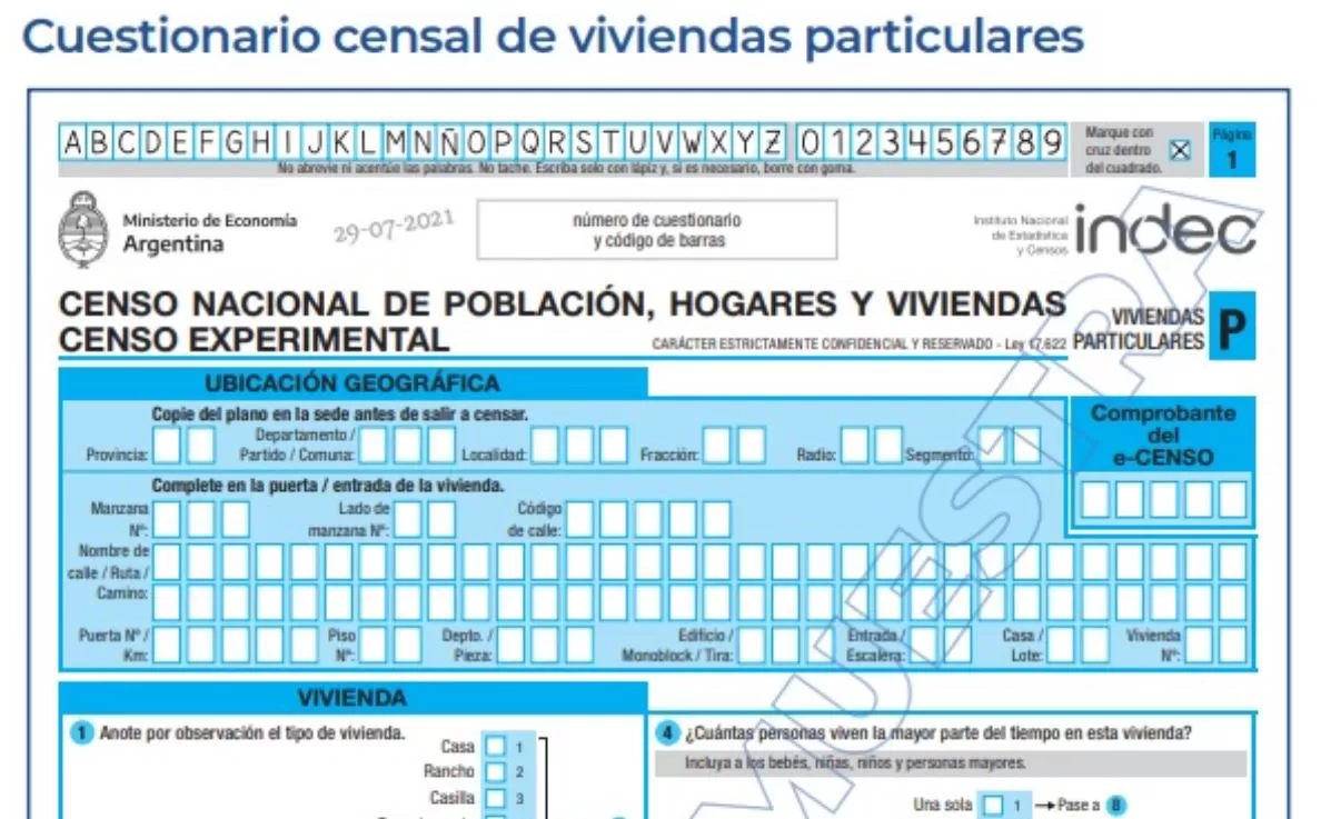 Cómo será el Censo 2022 en Santa Cruz: horario, operativos, preguntas del cuestionario y más Cómo será el Censo 2022 en Santa Cruz: horario, operativos, preguntas del cuestionario y más