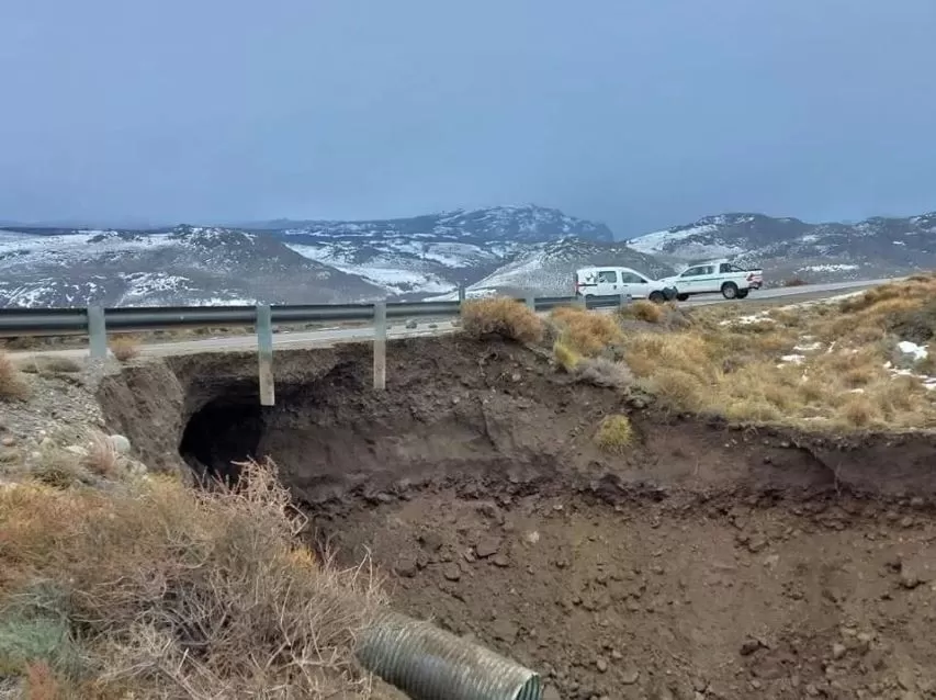 Cortaron la ruta de acceso a El Chaltén por temor de derrumbe 