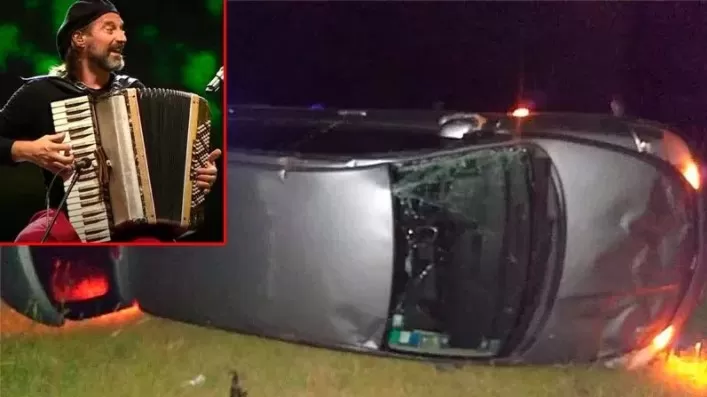 “Chango” Spasiuk sufrió un fuerte accidente en una ruta de Corrientes