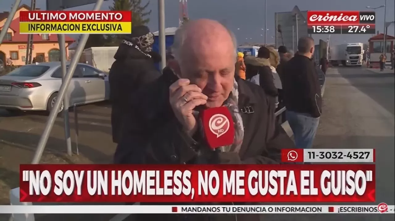 Confundieron a Chiche Gelblung con un refugiado en Ucrania y hasta le ofrecieron guiso Confundieron a Chiche Gelblung con un refugiado en Ucrania y hasta le ofrecieron guiso