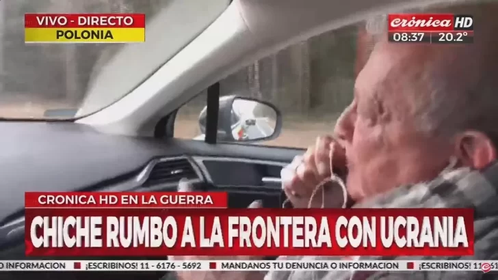 En la puerta de la guerra: Chiche Gelblung se prepara para cruzar la frontera de Ucrania