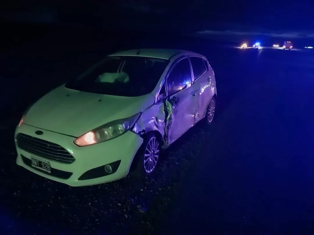 Fuerte choque en la Ruta 43 cerca de Las Heras: graves daños materiales y lesionados