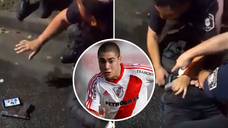 Video. El momento en que detienen a Ezequiel Cirigliano y le encuentran un arma en el bolsillo