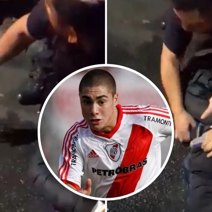 Video. El momento en que detienen a Ezequiel Cirigliano y le encuentran un arma en el bolsillo