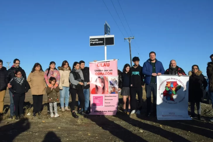En homenaje: presentaron calle Claudia Argirópulos