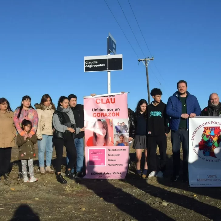 En homenaje: presentaron calle Claudia Argirópulos
