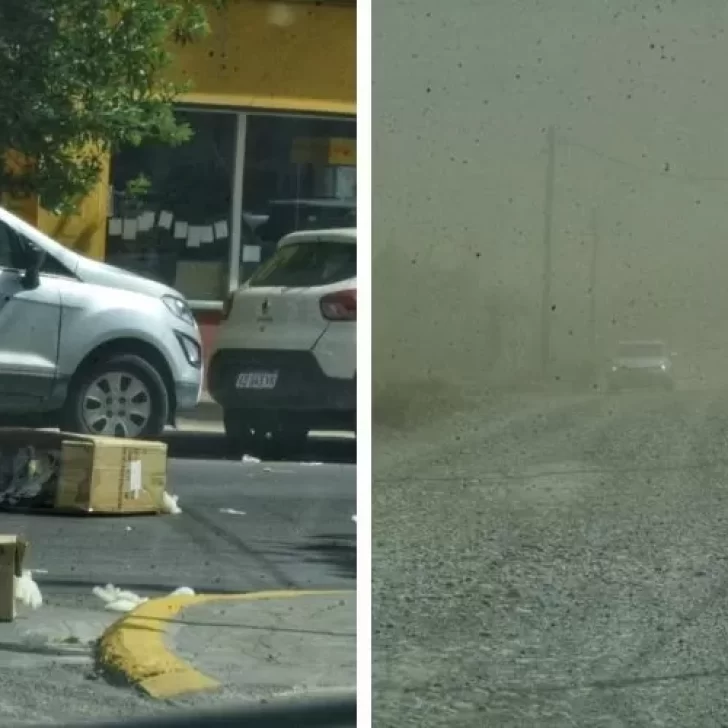 Alerta amarillo por viento: “lluvia” de basura y tormentas de tierra en Río Gallegos
