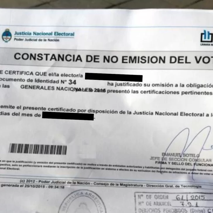 Elecciones 2023: más de 5.000 santacruceños hicieron el certificado de no voto
