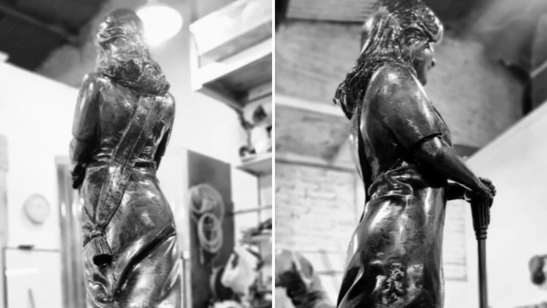 Concluyó la restauración de la estatua de Cristina Kirchner y volverá a su lugar en Río Gallegos Concluyó la restauración de la estatua de Cristina Kirchner y volverá a su lugar en Río Gallegos