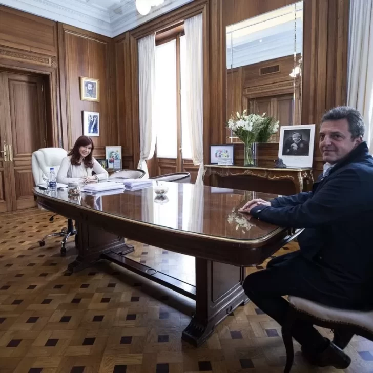 Cristina Fernández de Kirchner recibió a Sergio Massa antes de asumir como superministro