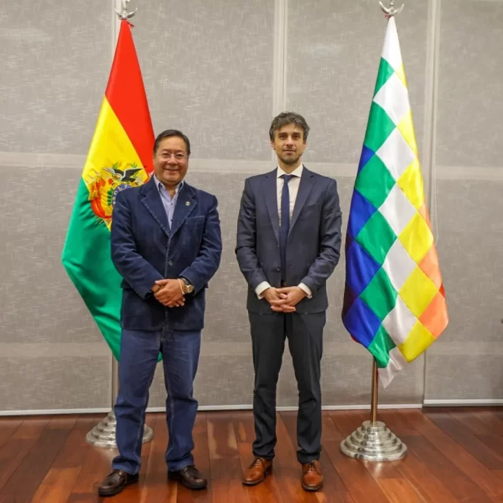 Luis Arce se reunió con Guido Croxatto para apoyar al expresidente de Perú, Pedro Castillo