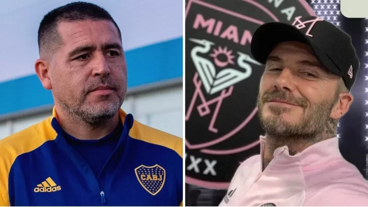 Sorpresa en Boca. David Beckham llamó a Juan Román Riquelme: ¿busca fichar a un jugador para el Inter de Miami?