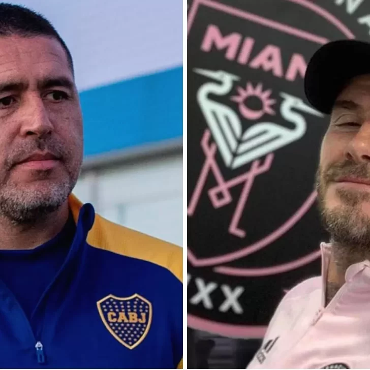 Sorpresa en Boca. David Beckham llamó a Juan Román Riquelme: ¿busca fichar a un jugador para el Inter de Miami?