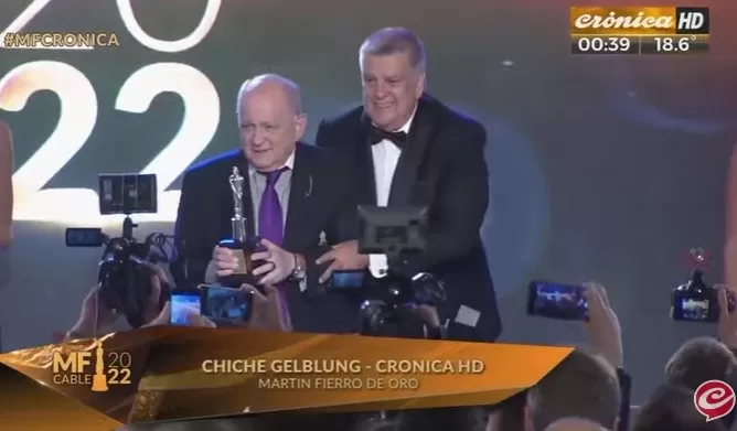 Martín Fierro de Cable 2022: Samuel “Chiche” Gelblung ganó la estatuilla dorada