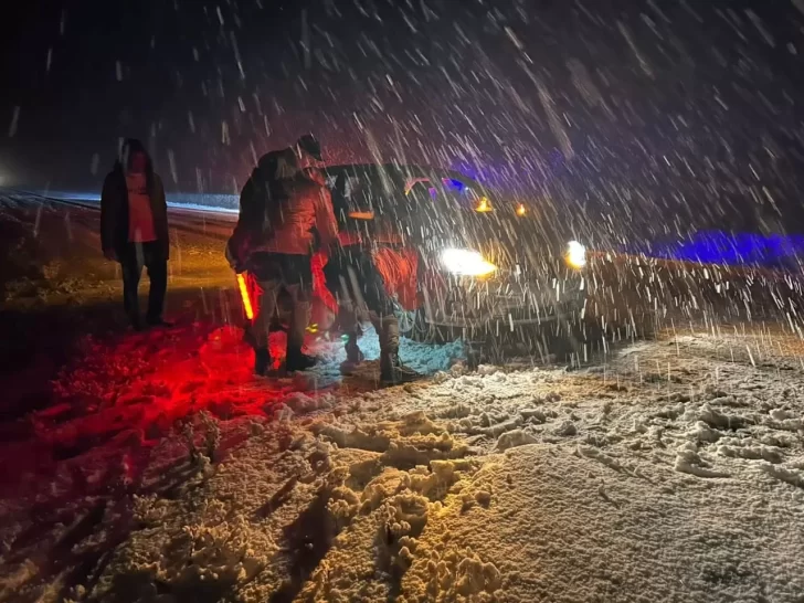 Cortaron el tránsito en ruta 3 y 26 por el temporal de nieve