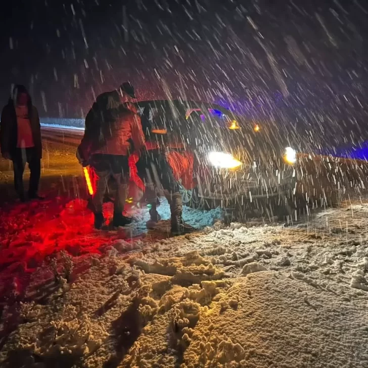 Cortaron el tránsito en ruta 3 y 26 por el temporal de nieve