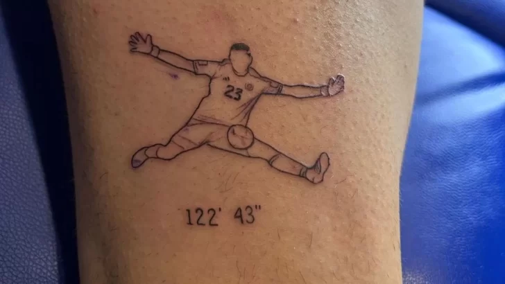 Los espectaculares tatuajes nuevos del “Papu” Gómez