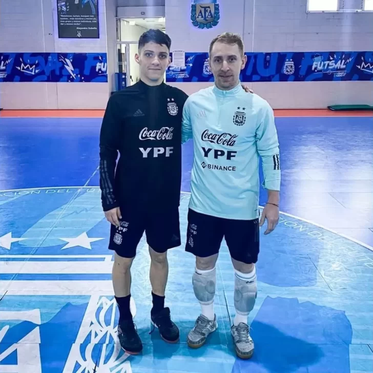 El futbolista de Río Gallegos Juan Bautista Brasesco entrenó por primera vez con la Selección Argentina de FutSal