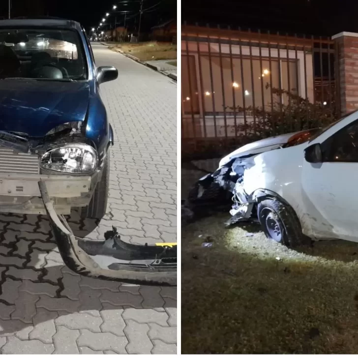 Accidente en Río Gallegos: un chico de 16 años chocó a un auto y terminó impactando contra el cerco de una casa