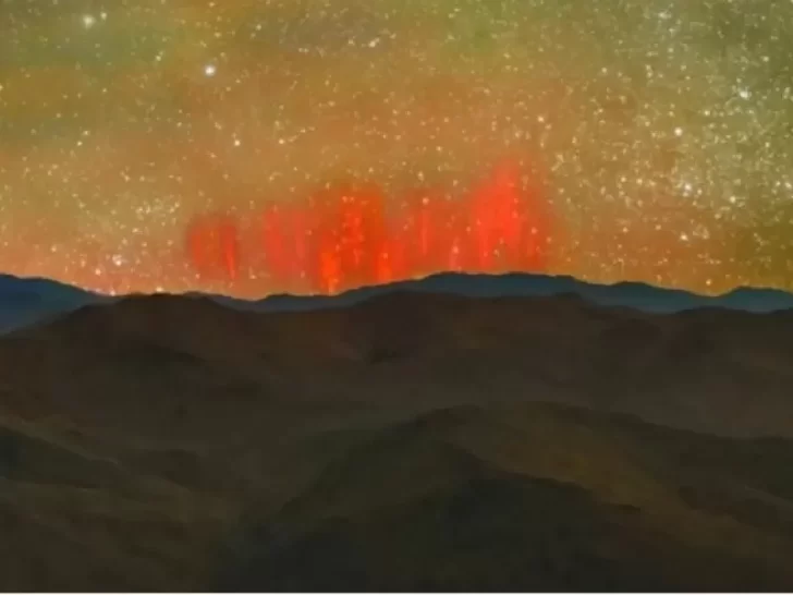 Detectaron “duendes rojos” en el desierto de Atacama