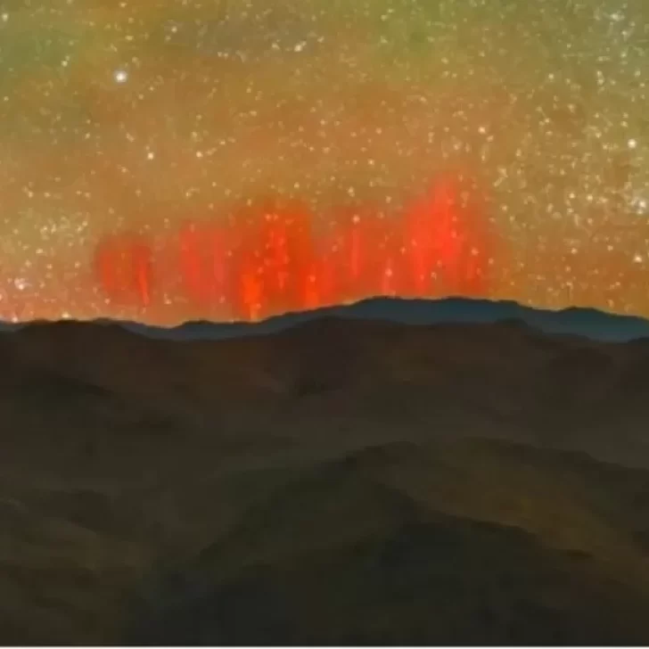 Detectaron “duendes rojos” en el desierto de Atacama