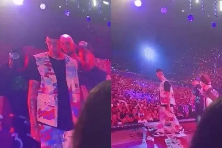 Video. La reacción de Duki en Vélez cuando lo agredieron con un vaso de agua Video. La reacción de Duki en Vélez cuando lo agredieron con un vaso de agua