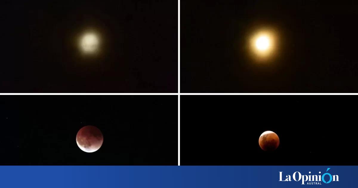 Así se vio el eclipse lunar total en Río Gallegos y otras partes del ...