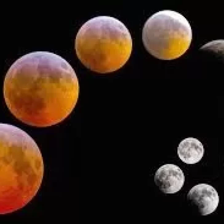 Eclipse de luna llena, la luna roja, esta noche y para todos