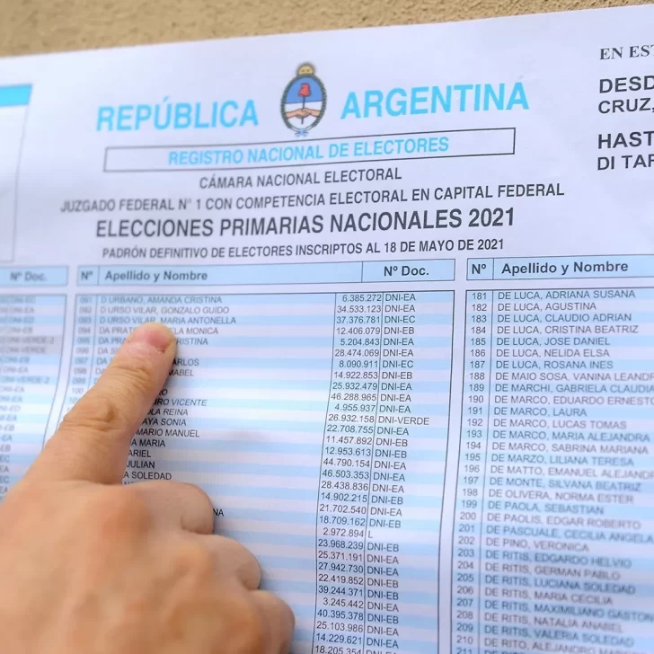 Cambios en los lugares de votación en Río Gallegos y Caleta Olivia: consultá el padrón electoral online