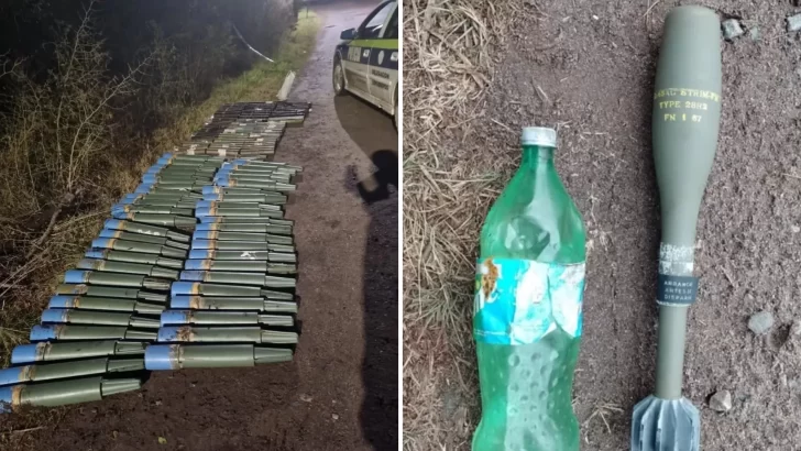 Encontraron un arsenal de explosivos militares en un camping