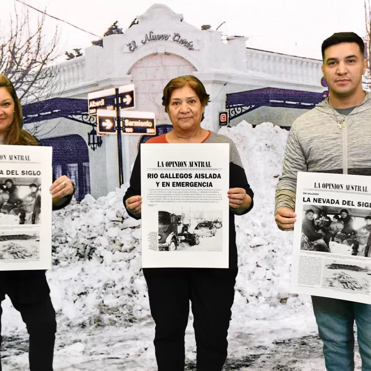 Video. Los Martínez, protagonistas de la “Nevada del 95”