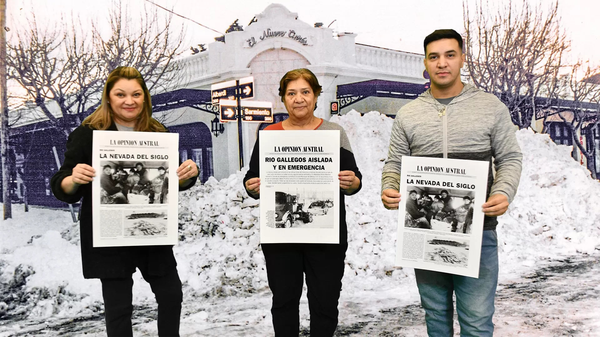 Video. Los Martínez, protagonistas de la “Nevada del 95”