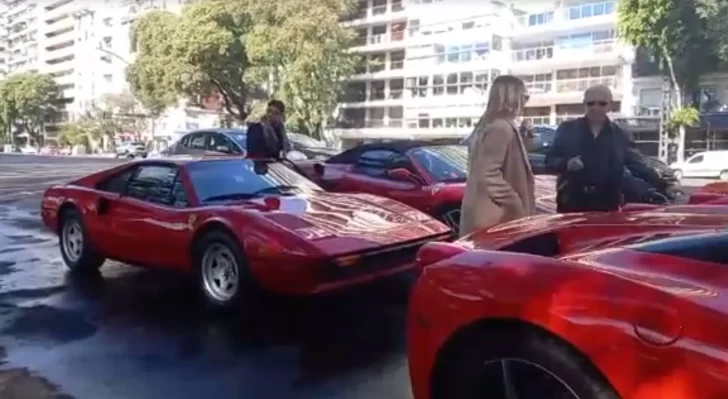 Video. Encuentro de fanáticos de Ferrari en Buenos Aires