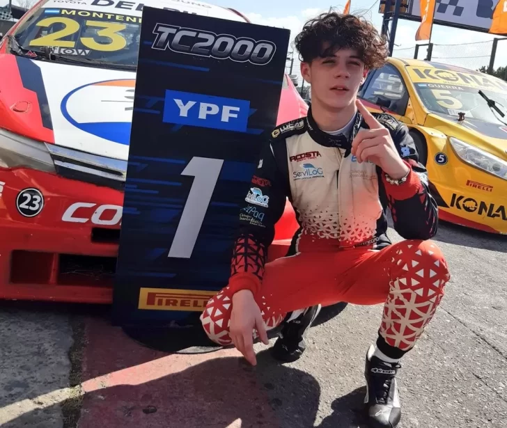 El piloto patagónico de 16 años Ignacio Montenegro se prepara para correr en el TC y Súper TC 2000