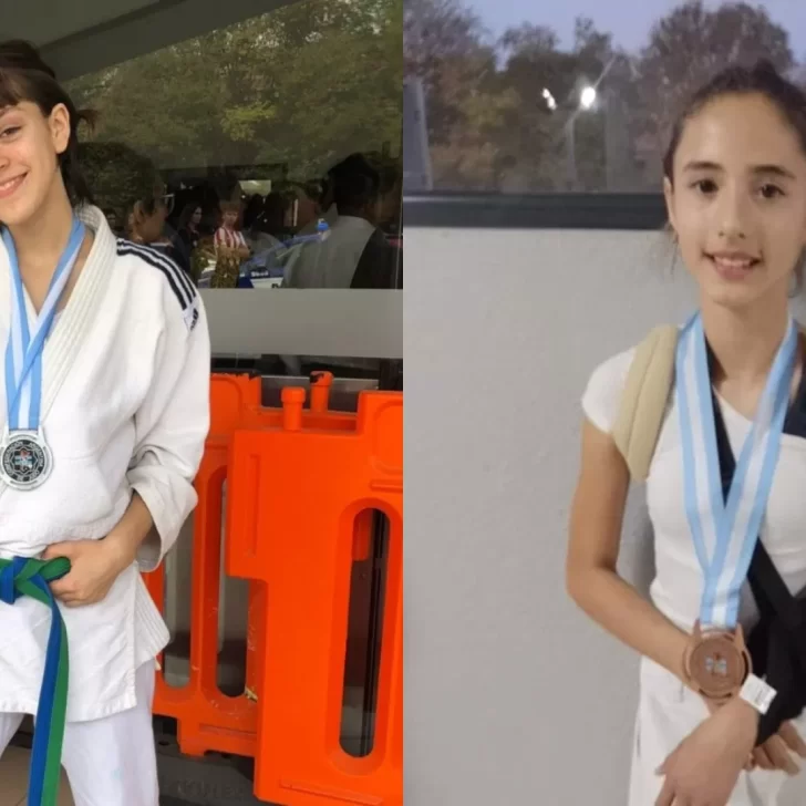 Medalla de plata y bronce en el Nacional de Judo para luchadoras de la Escuela Municipal de Las Heras