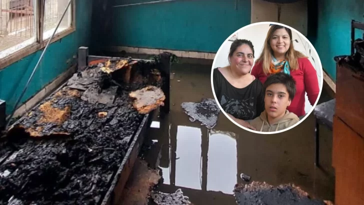 Un incendio consumió la habitación de su hijo con autismo y con la ayuda de vecinos salió adelante