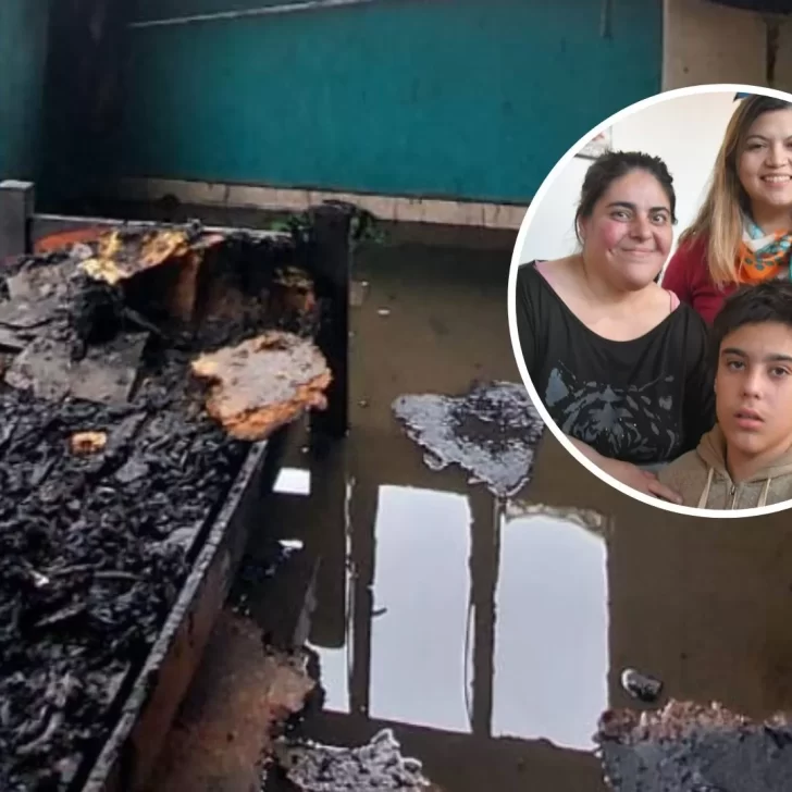 Un incendio consumió la habitación de su hijo con autismo y con la ayuda de vecinos salió adelante