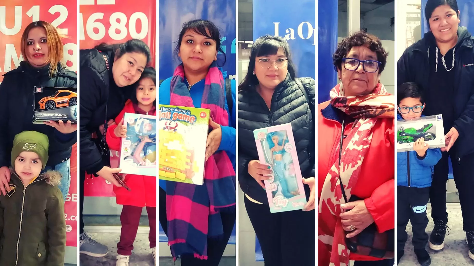 Los felices ganadores del sorteo por el Día de la Niñez del Grupo La Opinión Austral