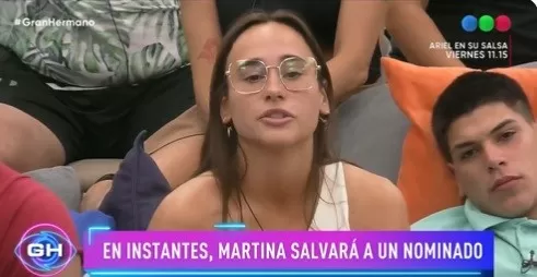 Gran Hermano: a quién salvó Martina de la nominación