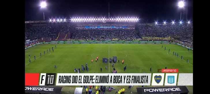 El gravísimo error de una señal deportiva luego del partido que Boca le ganó a Racing y se volvió viral: “Racing dio el golpe…”