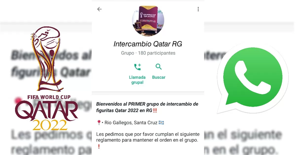 Ya hay grupos de WhatsApp para intecambio de figuritas del álbum de Qatar 2022 en Río Gallegos