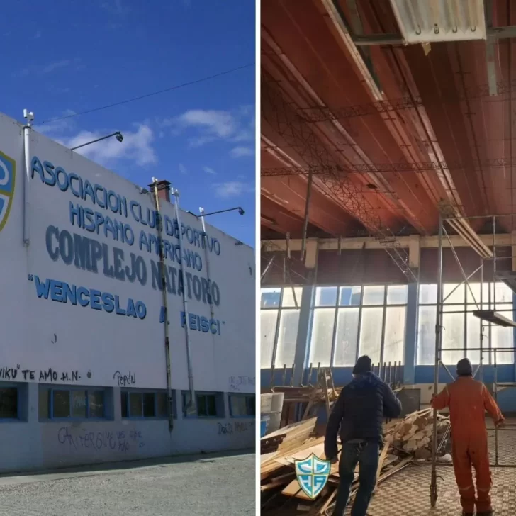 Hispano Americano avanza con la restauración del natatorio 