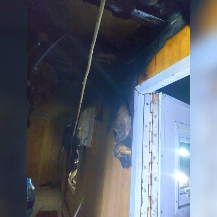 Una falla eléctrica causó un principio de incendio en una casilla en Las Heras